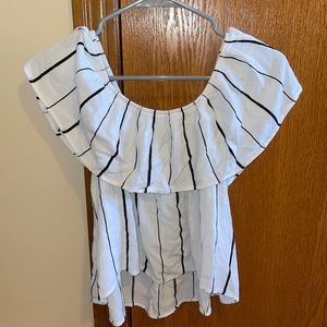 White off the shoulder blouse